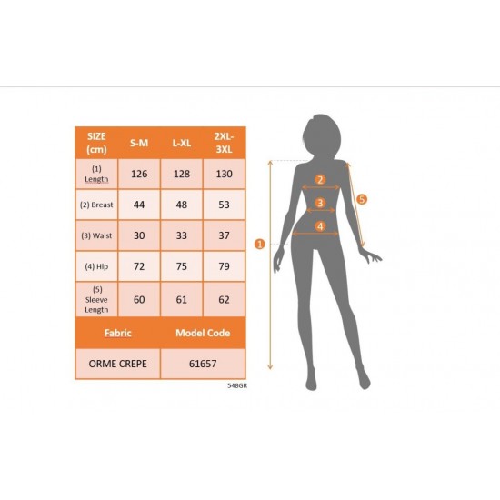 Kadın Uzun Kollu Yakası Bağcıklı Uzun Puantiyeli Krep Maxi Elbise , 30733