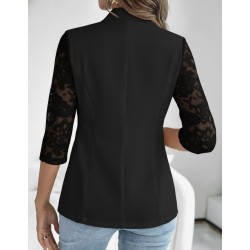 Kadın Uzun Kollu Truvakar Kol önden Düğmeli Cepli Dantelli Atlas Ceket , 29840 Kadın Uzun Kollu Truvakar Kol önden Düğmeli Cepli Dantelli Atlas Ceket , 29840