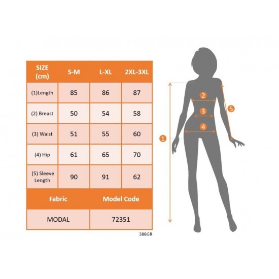 Kadın Uzun Kollu Yakalı Desenli Mini Modal Elbise , 30806