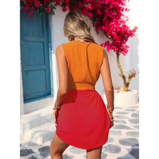 Kadın Askılı Bisiklet Yaka Yandan Açık Mini Aerobin Elbise , 30814 Kadın Askılı Bisiklet Yaka Yandan Açık Mini Aerobin Elbise , 30814