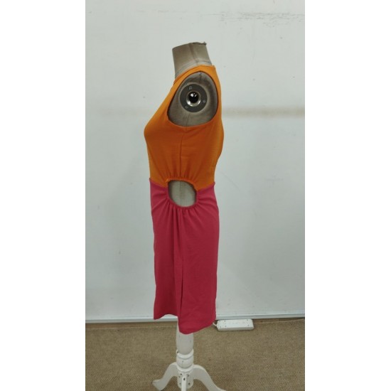 Kadın Askılı Bisiklet Yaka Yandan Açık Mini Aerobin Elbise , 30814 Kadın Askılı Bisiklet Yaka Yandan Açık Mini Aerobin Elbise , 30814