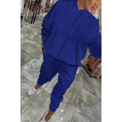 Kadın Uzun Kollu Kapşonlu Pulpayet Detay Viskon Iki Iplik Bluz Ve Pantolon Ikili Takım , 30828