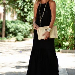 Maxi Boy Eteği Volanlı Viskon Elbise, 4232 Maxi Boy Eteği Volanlı Viskon Elbise, 4232