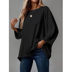 Kadın Truvakar Kollu Bisiklet Yaka Viskon Bluz , 30860 Kadın Truvakar Kollu Bisiklet Yaka Viskon Bluz , 30860