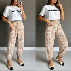 Kadın Desenli Süprem Pantolon , 30850