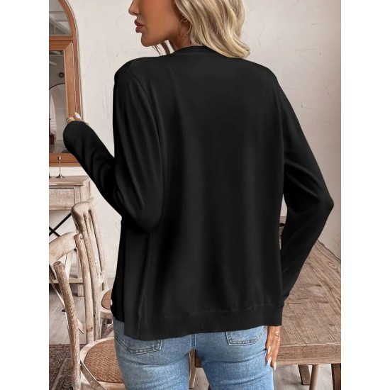 Kadın Uzun Kollu önden Düğmeli Triko Ceket , 30843 Kadın Uzun Kollu önden Düğmeli Triko Ceket , 30843