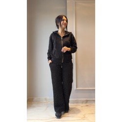 Kadın Uzun Kollu Kapşonlu Fermuarlı Taşlı önü Fermuarlı Viskon Iki Iplik Bluz Ve Eşofman Altı Ikili Takım , 30870 Kadın Uzun Kollu Kapşonlu Fermuarlı Taşlı önü Fermuarlı Viskon Iki Iplik Bluz Ve Eşofman Altı Ikili Takım , 30870