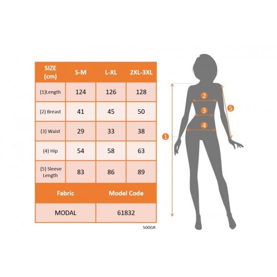 Kadın Uzun Kollu Kruvaze Yaka Belden Oturtmalı Midi Modal Leopar Desenli Elbise , 30925