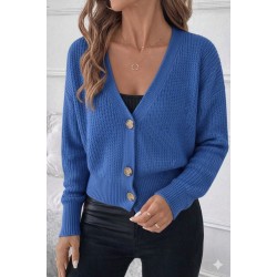 Düğme Detay Triko Bluz, 30907