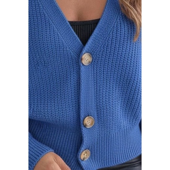 Düğme Detay Triko Bluz, 30907