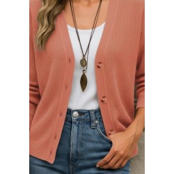 Kadın Uzun Kollu Düğme Detay Triko Bluz, 30906 Kadın Uzun Kollu Düğme Detay Triko Bluz, 30906