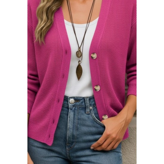 Kadın Uzun Kollu Düğme Detay Triko Bluz, 30904 Kadın Uzun Kollu Düğme Detay Triko Bluz, 30904