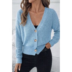 Düğme Detay Triko Bluz, 30903