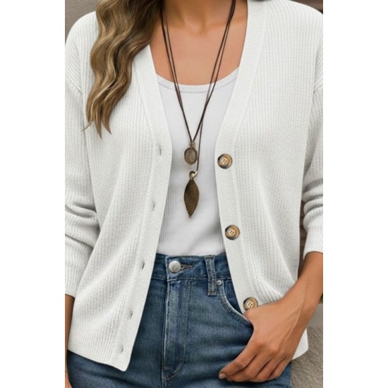 Düğme Detay Triko Bluz, 30902