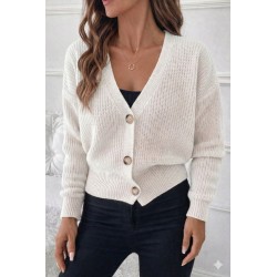 Düğme Detay Triko Bluz, 30902