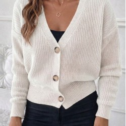 Düğme Detay Triko Bluz, 30902