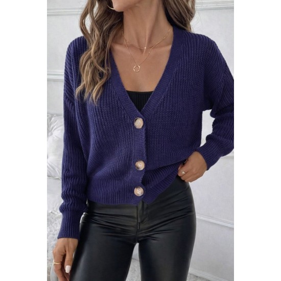 Kadın Uzun Kollu Düğme Detay Triko Bluz, 30899 Kadın Uzun Kollu Düğme Detay Triko Bluz, 30899