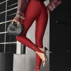 Kadın Yüksek Bel Topuk Altından Geçmeli Dalgıç Tayt , 30943