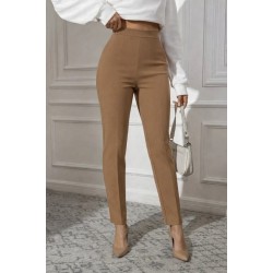 Kadın Yüksek Bel Ithal Krep Pantolon , 30936