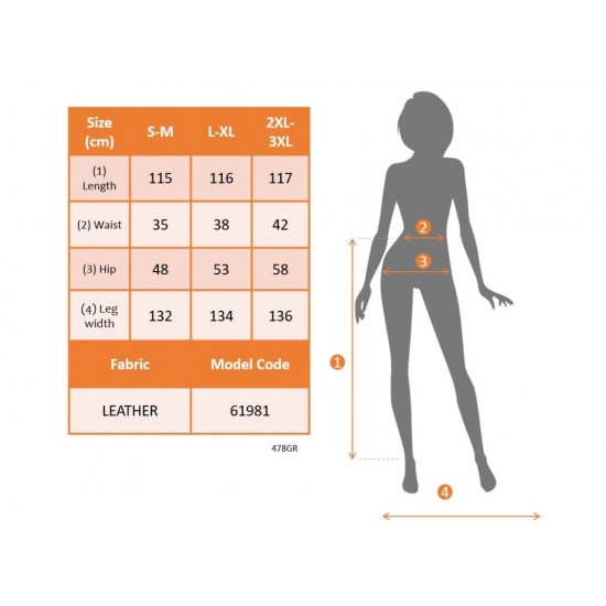 Kadın Yüksek Bel Uzun Yırtmaçlı Deri Etek , 30956