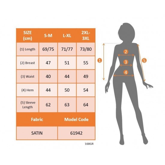 Kadın Uzun Kollu Kruvaze Yakalı Asimetrik Saten Bluz , 31016