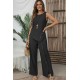Kadın Askılı Yuvarlak Yakalı önü Asimetrik Detaylı Düğmeli Aerobin Bluz Ve Pantolon Ikili Takım , 31015