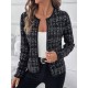 Kadın Uzun Kollu önü Açık şanel Kısa Ceket, 30258