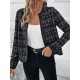 Kadın Uzun Kollu önü Açık şanel Kısa Ceket, 30258