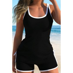 Kadın Askılı Yuvarlak Yaka Arkadan çapraz Detaylı Dalgıç Bluz Ve Kısa Short Ikili Takım , 31031