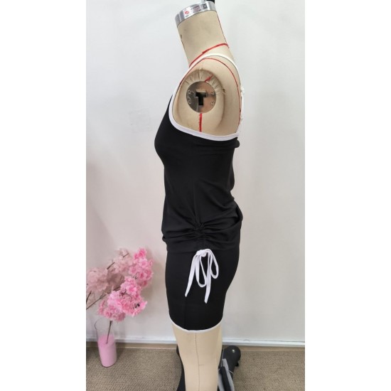 Kadın Askılı Yuvarlak Yaka Arkadan çapraz Detaylı Dalgıç Bluz Ve Kısa Short Ikili Takım , 31031