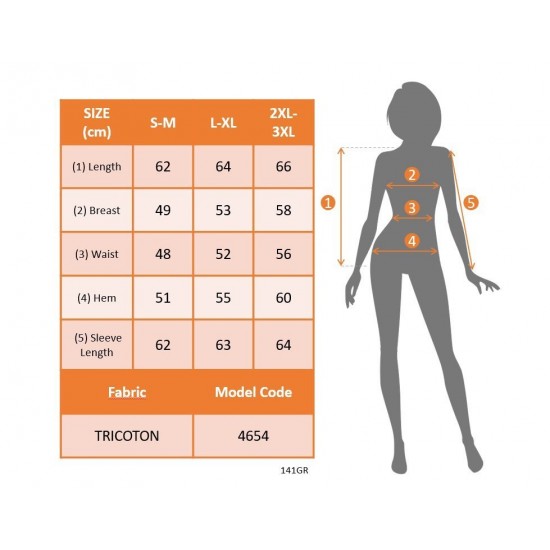 Kadın Uzun Kollu Hakim Yakalı önden Düğmeli Tül Detaylı Trikoton Gömlek , 31029