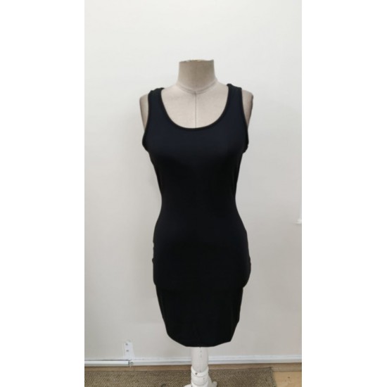 Kadın Askılı Yuvarlak Yakalı Kısa Dalgıç Elbise, 31034