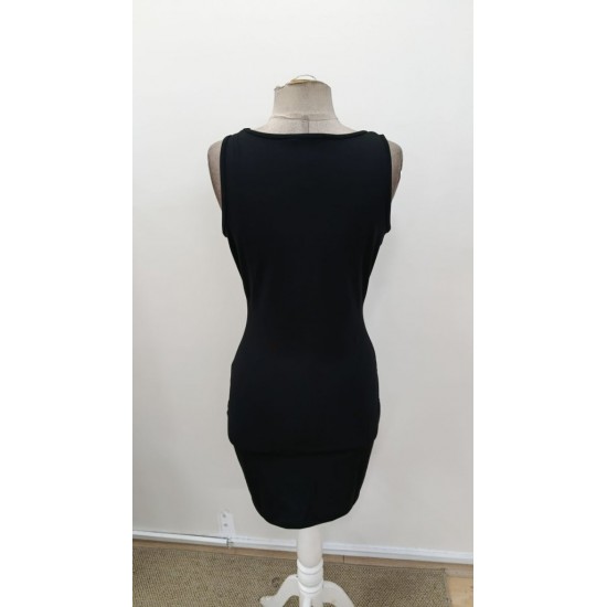 Kadın Askılı Yuvarlak Yakalı Kısa Dalgıç Elbise, 31034