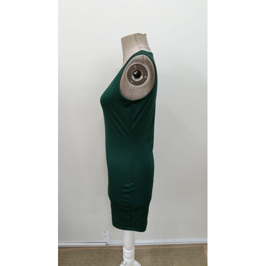 Kadın Askılı Yuvarlak Yakalı Kısa Dalgıç Elbise, 31033