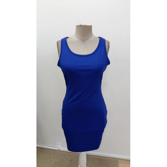 Kadın Askılı Yuvarlak Yakalı Kısa Dalgıç Elbise, 31032