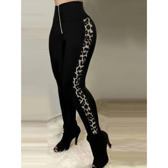 Kadın Yüksek Bel Yan şerit Detaylı Dalgıç Tayt, 31040