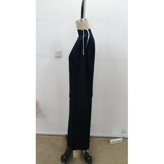 Kadın Uzun Kollu Yüksek Yakalı Yan şerit Detaylı Viskon Iki Iplik Bluz Ve Etek Ikili Takım, 31059