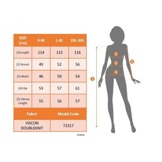 Kadın Uzun Kollu Kapşonlu Cep Detaylı Viskon Iki Iplik Maxi Elbise , 31090