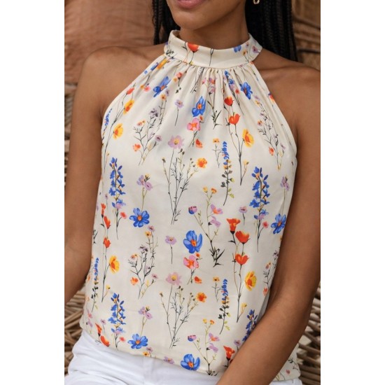 Kadın Omuzlardan Açık Balıkçı Yaka Boyun Arkasından Bağlamalı Süprem Bluz, 31084