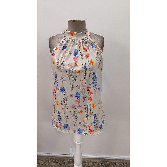 Kadın Omuzlardan Açık Balıkçı Yaka Boyun Arkasından Bağlamalı Süprem Bluz, 31084