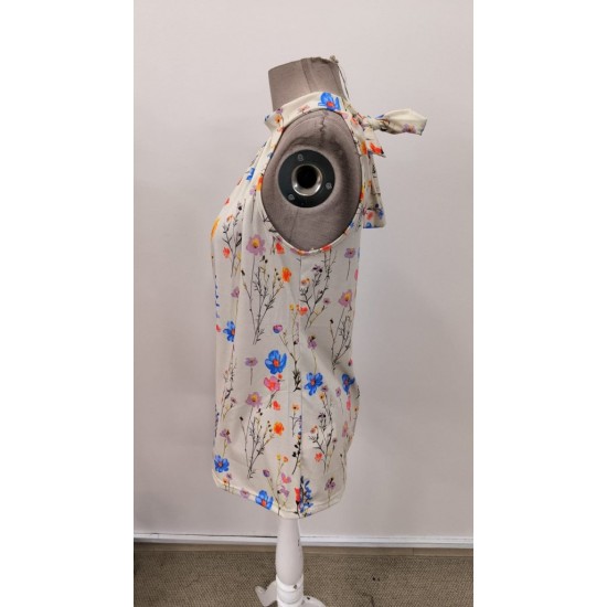 Kadın Omuzlardan Açık Balıkçı Yaka Boyun Arkasından Bağlamalı Süprem Bluz, 31084