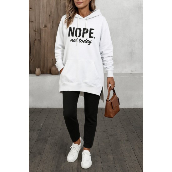 Kadın Uzun Kollu Kapşonlu Bağcıklı Viskon Iki Iplik Sweat, 31099