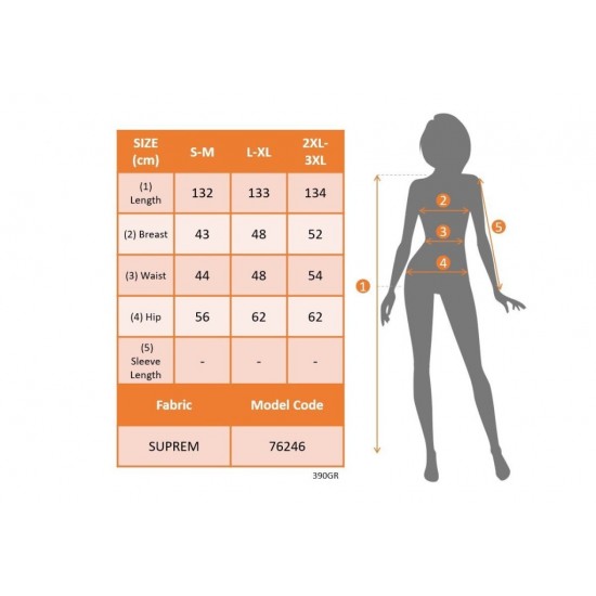 Kadın Askılı Yuvarlak Yakalı Cepli Uzun Desenli Süprem Elbise, 31108