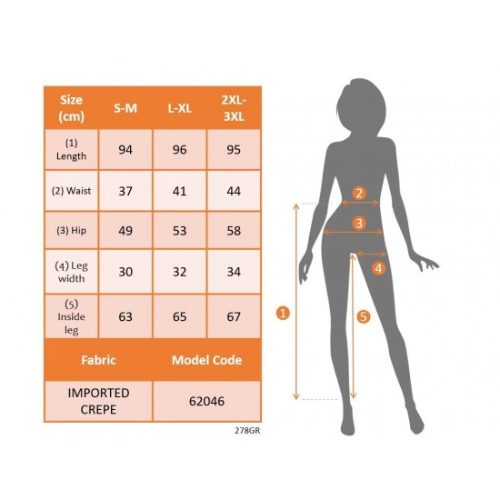 Kadın Yüksek Bel Cepli Paça Ağzı Pile Detaylı Ithal Krep Pantolon , 31101