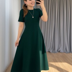 Kadın Kısa Kollu Bisiklet Yaka Maksi Boy Ithal Krep Elbise , 31244 Kadın Kısa Kollu Bisiklet Yaka Maksi Boy Ithal Krep Elbise , 31244