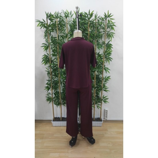 Kadın Kısa Kollu Bisiklet Yaka Omuzdan Düğmeli Viskon Iki Iplik Kısa Bluz Ve Pantolon Ikili Takım , 31235