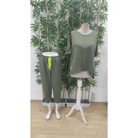 Kadın Kısa Kollu Bisiklet Yaka Viskon Iki Iplik Bluz Ve Pantolon Ikili Takım , 31228 Kadın Kısa Kollu Bisiklet Yaka Viskon Iki Iplik Bluz Ve Pantolon Ikili Takım , 31228