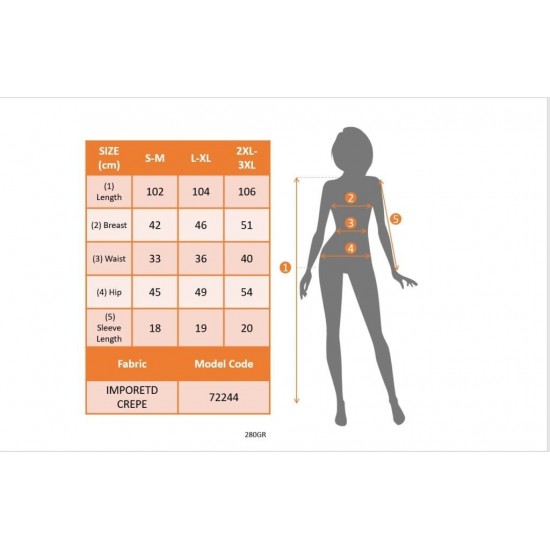 Kadın Uzun Kollu Volanlı Kruvaze Yaka Yanlardan Büzgülü Ithal Krep Elbise , 31223