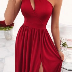 Kadın Omuzlardan Açık Asimetrik Yaka Detaylı Yırtmaçlı Maksi Boy Janjan Krep Elbise, 31214 Kadın Omuzlardan Açık Asimetrik Yaka Detaylı Yırtmaçlı Maksi Boy Janjan Krep Elbise, 31214