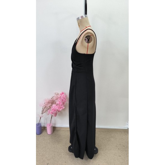 Kadın Ip Askılı Kruvaze Yakalı Yırtmaçlı Uzun Ithal Krep Elbise , 31265 Kadın Ip Askılı Kruvaze Yakalı Yırtmaçlı Uzun Ithal Krep Elbise , 31265